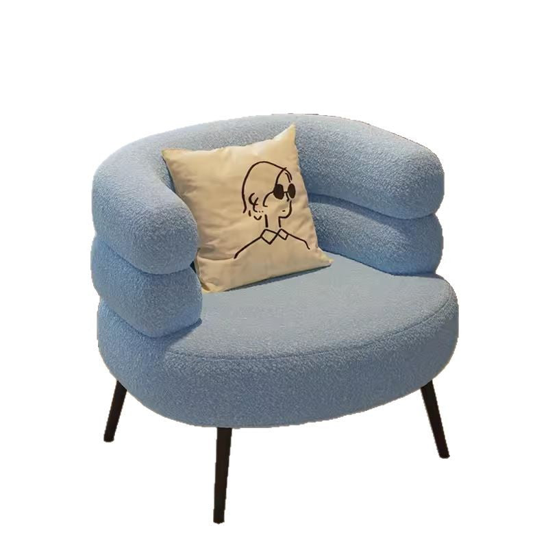 Scandinaviancasual modern sherpa single sofa designer accessible luxury living room balcony small apartment whitecasual chair