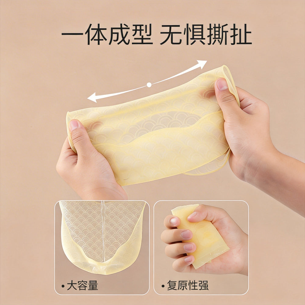 Baby eating ultra-thin silicone bib platinum waterproof silicone 3dstereo baby food rice bib light and thin bib