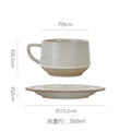 Vintage ceramic coffee mug - rustic pottery, premium feel, creative & unique ceramic drinking cup - office latte mug