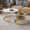 Double layer coffee table combination