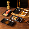 Japanese-style divided plate ceramic dinner plate for home use, single serving creative ceramic sushi plate with sauce dishes, restaurant commercial use