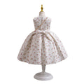 New arrival: three-piece children's formal outfit - chiffon long-sleeve princess dress for girls, perfect for birthday parties and baby showers