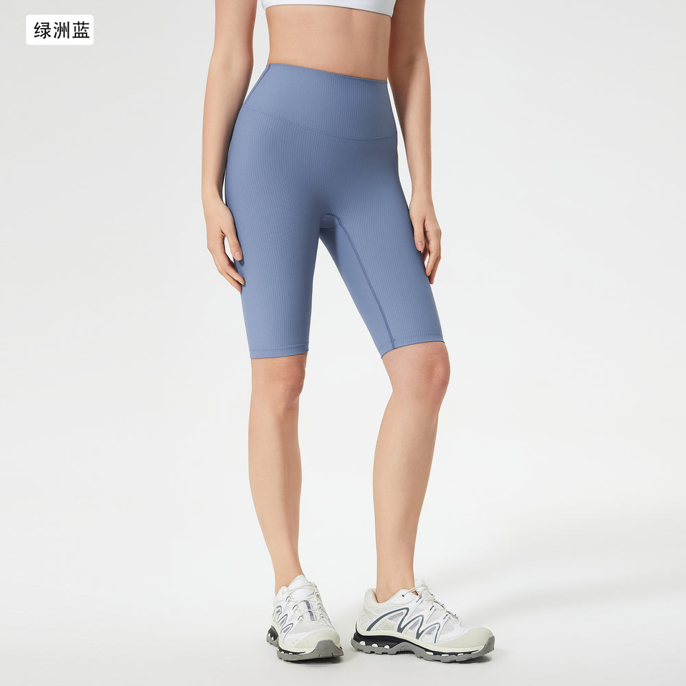 Spring/summer high-waisted tummy control yoga leggings - tight fit, butt-lifting, fitness capris - outdoor cycling & sports shorts for women (d25042)
