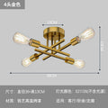 Modern minimalist molecular creative multi-head iron art ceiling light - industrial style for living room, bedroom, dining room, and homestays