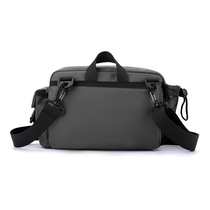 New Trend Men's Shoulder Crossbody Bag Large Capacity Outdoor Fanny Bag Multifunctional Casual Breast Bag Travel Backpack