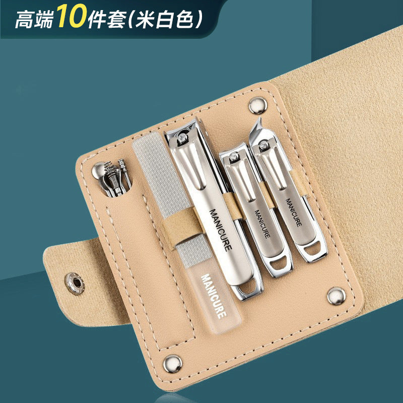 German precision nail clipper set - universal design for men & women - home use, portable, angled edge, complete manicure tool kit