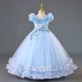 in stockgirl dress princess dress flower children's dress wedding dress evening dress catwalk gauze skirt kids 61 costumes