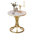 Accessible luxury slate coffee table iron bracket small apartment for home living room sofa side table modern casual balcony small round table