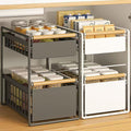 Under-sink storage rack kitchen seasoning dish pull-out for home multi-functional pool storage cabinet pull basket layering