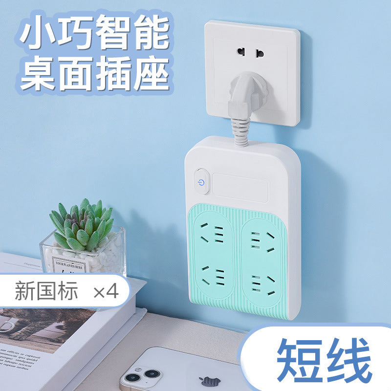 Multi-functional creative power strip with usb ports - dorm room student power strip with multiple outlets and cord