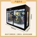 All-in-one glass flower room cold storage for flower shops: fresh flower preservation cabinet, refrigerated display case, cold room, and freezer