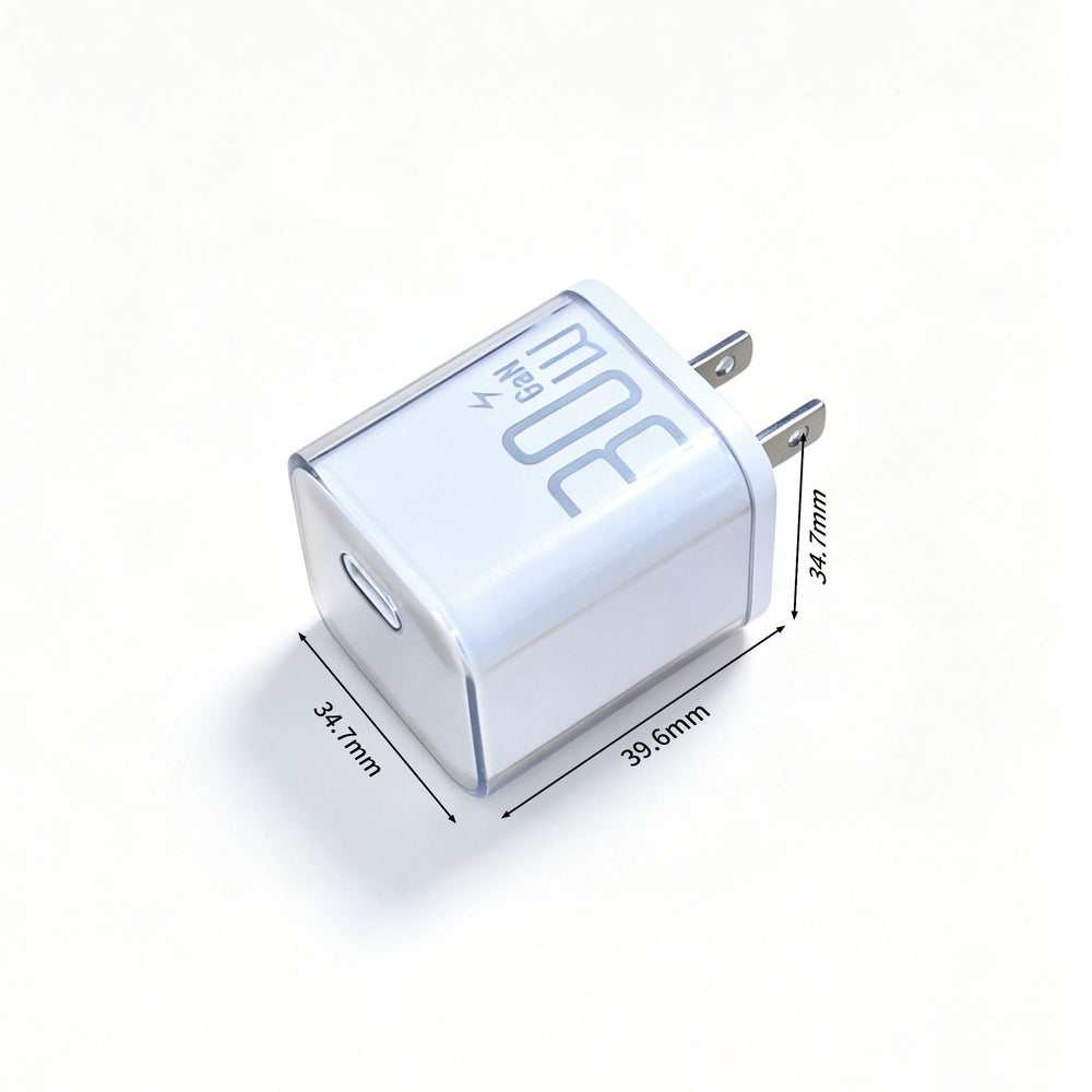 Wow customized pd30w gallium nitride charger suitable for apple 8-17 mobile phone fast charging head gallium nitride fast charger