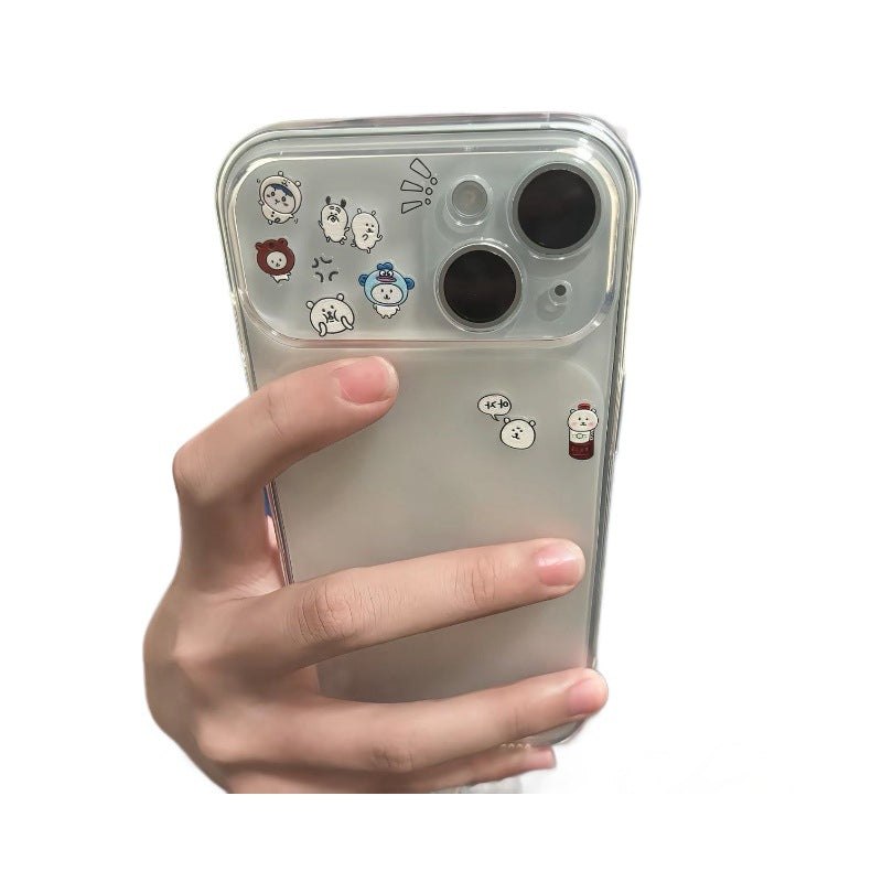 Suitable for iphone17pro mobile phone case apple 16 anti-fall all-inclusive tpu soft case 15 apple 16promax compatible