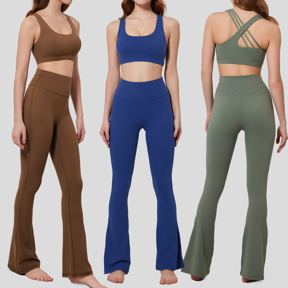new yoga outfit set, shockproof running barely-there feel activewear set, premium women's fitness apparel