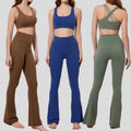 new yoga outfit set, shockproof running barely-there feel activewear set, premium women's fitness apparel