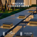 Solar powered pillar lights for courtyards, gateways, and outdoor walls - waterproof post lights for villa entrances