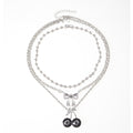 Sweater necklace wholesale fashion cross-border halloween jewelry cherry bow hip hop punk autumn and winter clavicle chain women