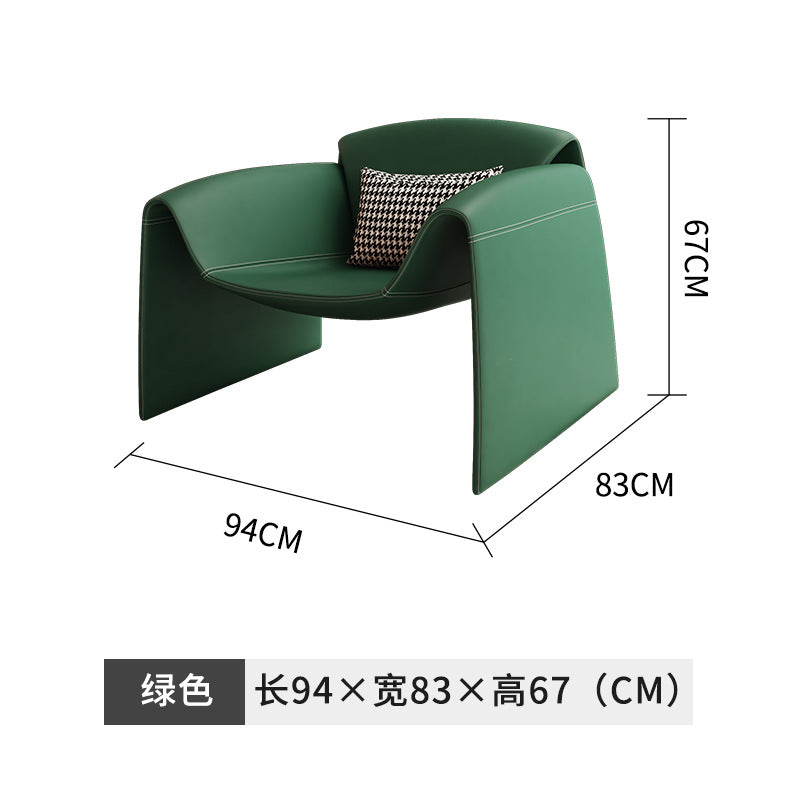 Balcony italian chair reception casual single sofa living room special-shaped creative m-shaped crab chair tiger chair