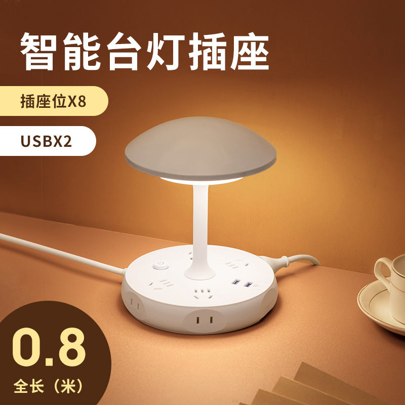 Remote control led lamp with switch socket plug - perfect for bedroom, dorm, desk, bedside table, eye protection, and night light