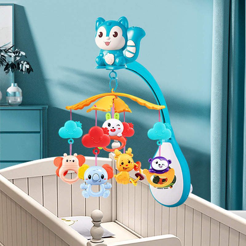 Cross-border newborn crib bell 3-12 months boy and girl baby toy music rotating puzzle rattle bedside bell