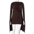 Q25ds070 new african women's fashion: sexy off-the-shoulder mini dress - premium quality, high-end nightclub style