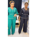new african women's top and pants two-piece set, plus size, european and american style, export quality, suitable for  and