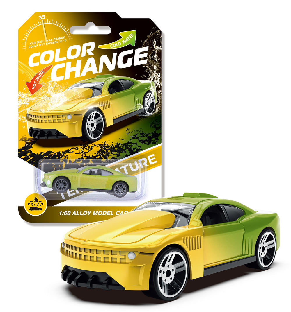 temperature-changing alloy car toy boy racing model kidsren's artificial car model metal sports car wholesale