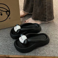Wholesale eva slippers women's summer fashion thick sole non-slip home use cute beach slippers outwear