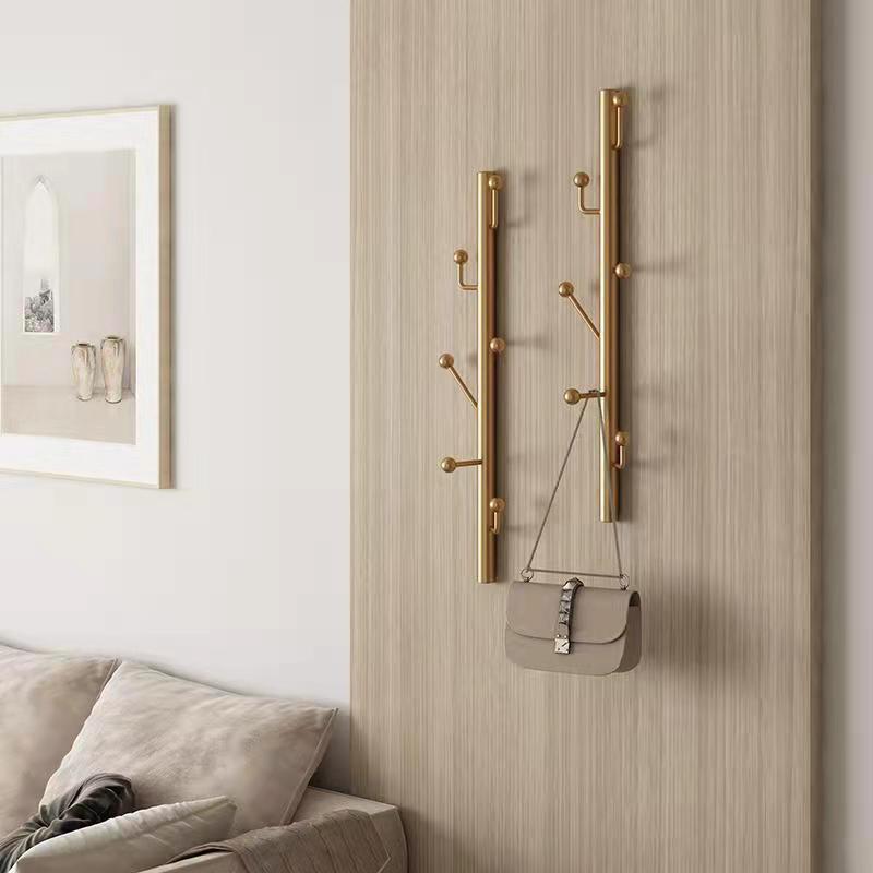 Wall-mounted coat rack, freestanding wall hanger, no-drill wall-mounted clothes rack, clothing store display rack