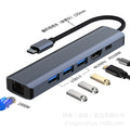 usb-c hub 3.0 multi-function docking station, 4k high-definition laptop 7-in-1 type-c expansion dock