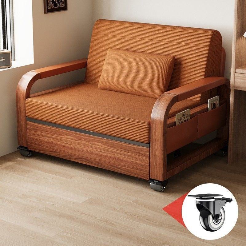 Sofa bed foldable all-in-one dual-purpose single and double bedroom pull-out bed living room pull-out and retractable multi-functional can be used for long-term sleeping