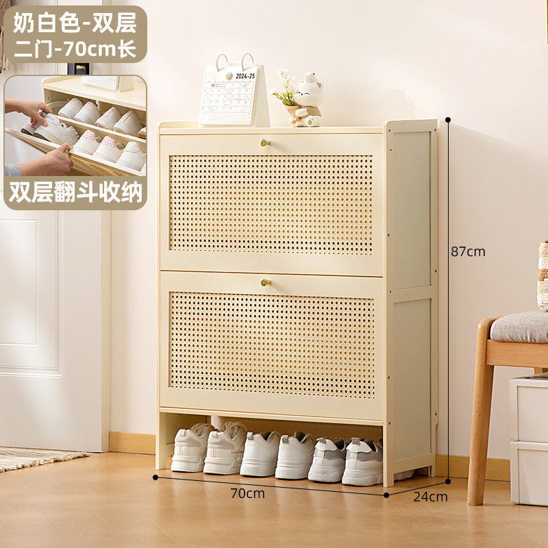 Simple shoe rack household door multi-layer with door dust-proof entry shoe rack shoe cabinet high vertical integrated storage rack