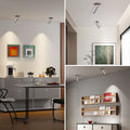 Used bauhaus style stainless steel silver spotlight - recessed/flush mount for living room, bedroom, entryway, background wall - industrial design