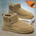 Northeastern snow boots for men winterfleece-linedheattech large cotton shoes for men fur all-in-one cold-proof bread shoes non-slipwaterproof