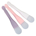 Large double-headed silicone facial mask brush with scoop, small waist, facial cleansing, smear-type mud mask brush, beauty tool