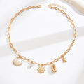 Wholesale beach vacation style necklaces - european & american cross-border summer ocean jewelry for women - seashell, turtle, and sun pendants for the beach