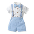 Wholesale children's first birthday performance outfit from source manufacturer: stand collar, new summer korean style, boys' short-sleeved performance/choir uniform