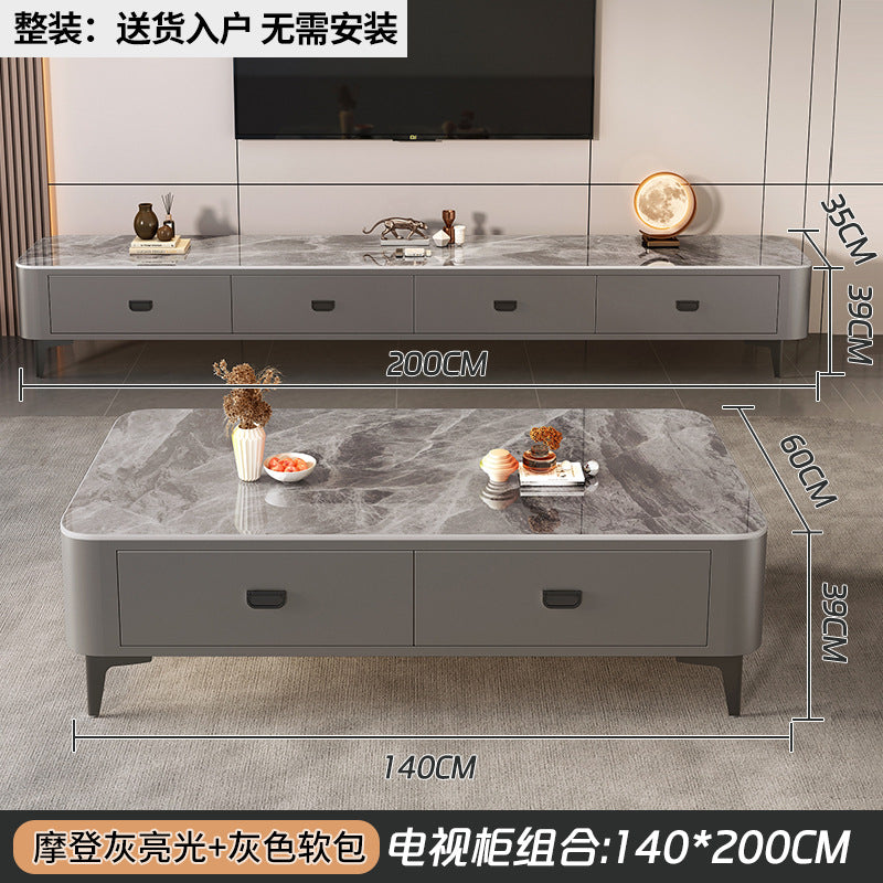Accessible luxury solid wood coffee table small apartment living room for homecasual modern tea table new arrival small apartment office small table