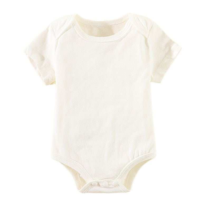 Triangle romper baby short sleeve one-piece bodysuit thin summer unisex infant snap-crotch outfit newborn printed
