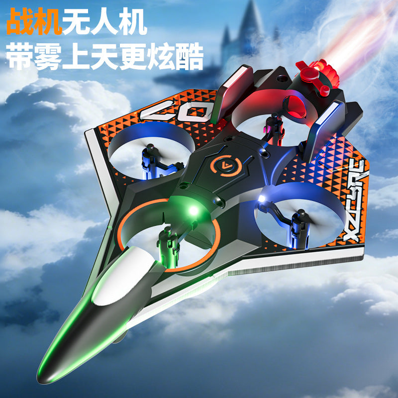 New light-up spray remote control airplane - kids' fighter jet model - boy's toy glider - elementary school drone