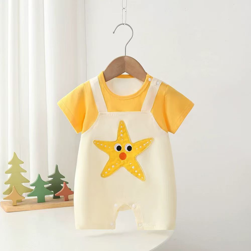 Summer romper baby newborn infant clothes summer thin casual versatile infant short sleeve crawling suit summer style