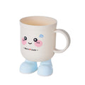 Kids brushing teeth mouthwash cup popular creative little feet drinking cup for home cartoon brushing cup plastic wash cup