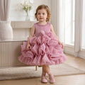 European and american style cross-border girls' dresses - baby girl birthday & first birthday cake dress - beaded tutu princess dress