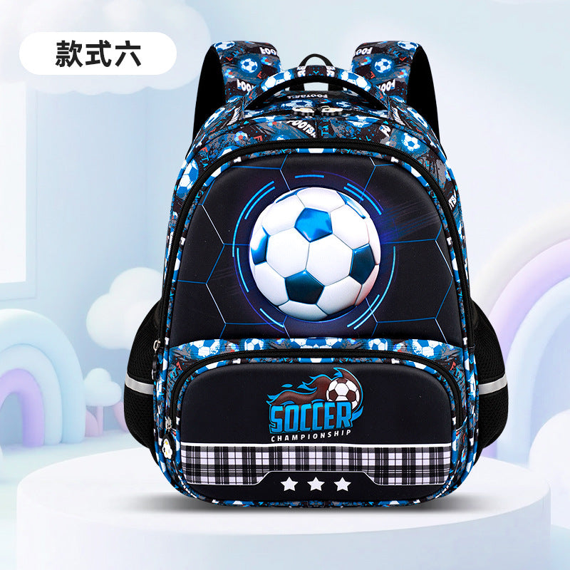 2025 new cute cartoon kids' backpack - large capacity, multi-compartment, lightweight, spine-protecting backpack for grades 1-3