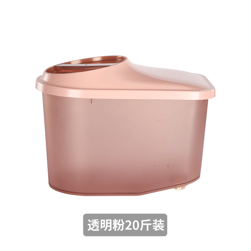 Kitchen Japanese-style rice bucket, grain storage box, household sealed insect-proof and moisture-proof rice bucket 10kg food grade