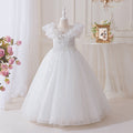 Girls' dresses  new high-end children's birthday tulle dress little girl host children's day piano performance costume