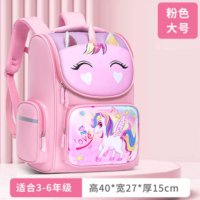 New kids' backpack - lightweight, spine-supporting schoolbag for elementary school students, grades 1-6, cute space-themed design for boys and girls