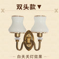 Single head bronze wall room american wall lamp bedroom modern retro european light luxury bedside lamp living room background wall