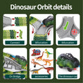 children's dinosaur track car toy diy assembly electric roller coaster tunnel versatile educational building blocks wholesale