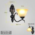 American casual wall lamp single head bedside lamp bedroom lighting living room background wall scandinavian lighting aisle corridor iron art